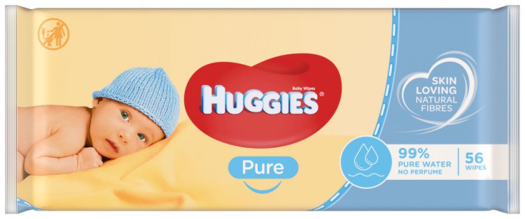 Huggies vlhčené ubrousky Pure 56ks | Péče o tělo - Dětské výrobky Huggies vlhčené ubrousky Pure 56ks | Péče o tělo - Dětské výrobky